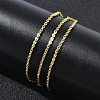Brass Mixed Chain Necklaces for Women KK-CBA2293-11G-2