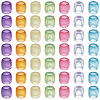 120Pcs Transparent Acrylic European Beads MACR-SC0002-58-1
