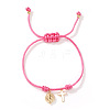Adjustable Brass Religion Cross Virgin Charm Nylon Cord Braided Bracelets GY3057-3-1