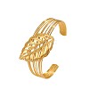 304 Stainless Steel Multi-strand Cuff Bangles WGC4236-01-3
