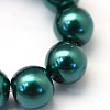 Baking Painted Pearlized Glass Pearl Round Bead Strands X-HY-Q003-10mm-79-3