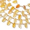 Natural Yellow Fluorite Beads Strands G-P607-A07-01-4