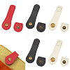 WADORN 6 Sets 3 Colors Cowhide Leather Sew on Bag Snap Buckle FIND-WR0009-27-1