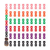 60Pcs 6 Colors Acrylic Knitted Hat Making Fastener Tool FIND-GA0004-05-7