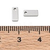 304 Stainless Steel Rectangle Charms SA-CBA97DF-06P-3