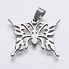 Tarnish Resistant 202 Stainless Steel Pendants STAS-K164-04G-1