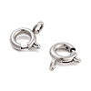 Non-Tarnish 316 Stainless Steel Spring Ring Clasps STAS-B072-08P-02-2