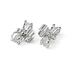 Bowknot Alloy Slide Charms ZIRC-R007-036A-02-1