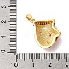 Christmas Theme Rack Plating Brass Cubic Zirconia Pendants KK-K385-119G-03-3