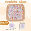 110Pcs Transparent Acrylic Beads OACR-PA0001-94-2