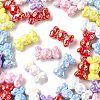 UV Plating Opaque Acrylic Beads MACR-F083-10-1