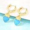 Valentine's Day Brass Hoop Earrings EJEW-Z164-11G-3