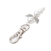 Angel Glass Pearl Pendant Decoration HJEW-JM02761-01-4