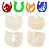 Unfinished Wood Horseshoe Cutouts WOOD-CJC0009-02-1