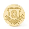 Golden Tone Round Wax Seal Brass Stamp Heads AJEW-Z034-02G-D-1