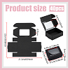 Foldable Creative Kraft Paper Mailer Boxes with Visible Window CON-WH0113-08A-01-2