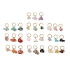 30Pcs 30 Styles Natural & Synthetic Mixed Gemstone Chip Charms PALLOY-JF02874-02-1