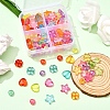 125Pcs 4 Style Transparent Acrylic Beads MACR-YW0001-60-6