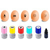 5Pcs 5 Styles Plastic Rubber Stamps DIY-WH0516-002-1