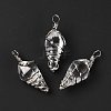 Glass Wire Wrapped Pendants G-D458-05P-12-RS-4