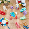 36Pcs 6 Colors PP Plastic Chair Miniature Ornaments AJEW-BC0009-48-4