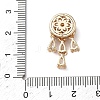 Brass Micro Pave Cubic Zirconia Pendants KK-C168-21G-01-3