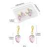 4Pcs Handmade Lampwork Strawberry Pendant Decorations HJEW-FS00041-03-4