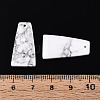 Natural Howlite Pendants G-Q601-10F-4