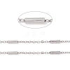 Tarnish Resistant Handmade 304 Stainless Steel Cable Chains CHS-G003-11P-A-4