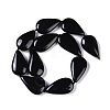 Natural Black Gemstone Beads Strands G-Q164-B01-01-3