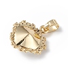 Real 18K Gold Plated Rack Plating Brass Micro Pave Clear Cubic Zirconia Pendants KK-C015-05G-4