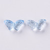 Transparent Spray Painted Glass Beads GLAA-S190-018A-05-2