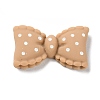 Cartoon Opaque Resin Polka Dot Bowknot Cabochons RESI-Q218-02E-1