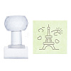 Clear Acrylic Soap Stamps DIY-WH0438-014-1