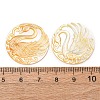 Natural Yellow Shell Carved Cabochons SHEL-G024-03B-3