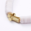 Handmade Polymer Clay Heishi Bead Stretch Bracelets BJEW-JB05090-01-3
