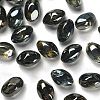 Full Rainbow Plated Crystal Glass Oval Beads Strands LS-EGLA-F026-A02-2