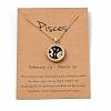 Alloy Rhinestone Pendant Necklaces NJEW-H306-A01-G-3