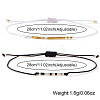 2Pcs Minimalist Glass Seed Bead Braided Bead Bracelets VR4504-1-3