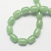 Barrel Shaped Gemstone Natural Green Aventurine Stone Beads Strands X-G-S114-23-2