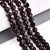 Natural Garnet Beads Strands G-S345-6mm-37-2