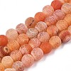 Natural Weathered Agate Beads Strands X-G-S259-05H-8mm-1