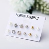 6 Pairs Alloy Earring Sets WGC7E5F-09-1