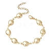 304 Stainless Steel Teardrop Link Chains Bracelets for Women BJEW-JB13427-2