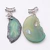 Natural Agate Slices Pendants G-D213-M6-2