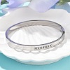 304 Stainless Steel Rhinestone Bangles for Women BJEW-Z092-17P-3