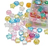 600Pcs 15 Styles Transparent Acrylic Beads TACR-YW0001-36-5