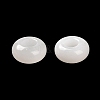 Natural White Jade European Beads G-R488-02H-4