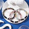 3Pcs Natural Mixed Gemstone Stretch Bracelets Sets BJEW-JB10954-2