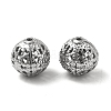 Non-Tarnish 304 Stainless Steel Hollow Round Beads STAS-P319-13P-2